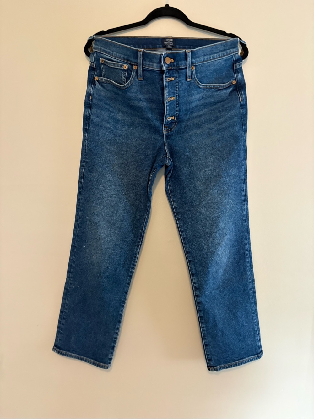J. Crew Essential Straight Jean in medium wash